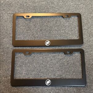 BUICK Black Metal License Plate Frame Set